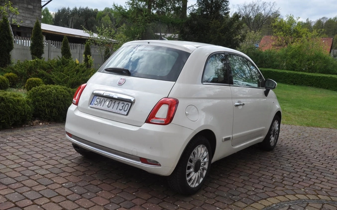 Fiat 500 cena 37900 przebieg: 105000, rok produkcji 2016 z Koziegłowy małe 92